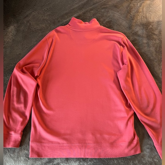 Vineyard Vines Salmon Pink 1/4 Quarter Zip Sweater Sweatshirt Size Medium - Picture 3 of 7